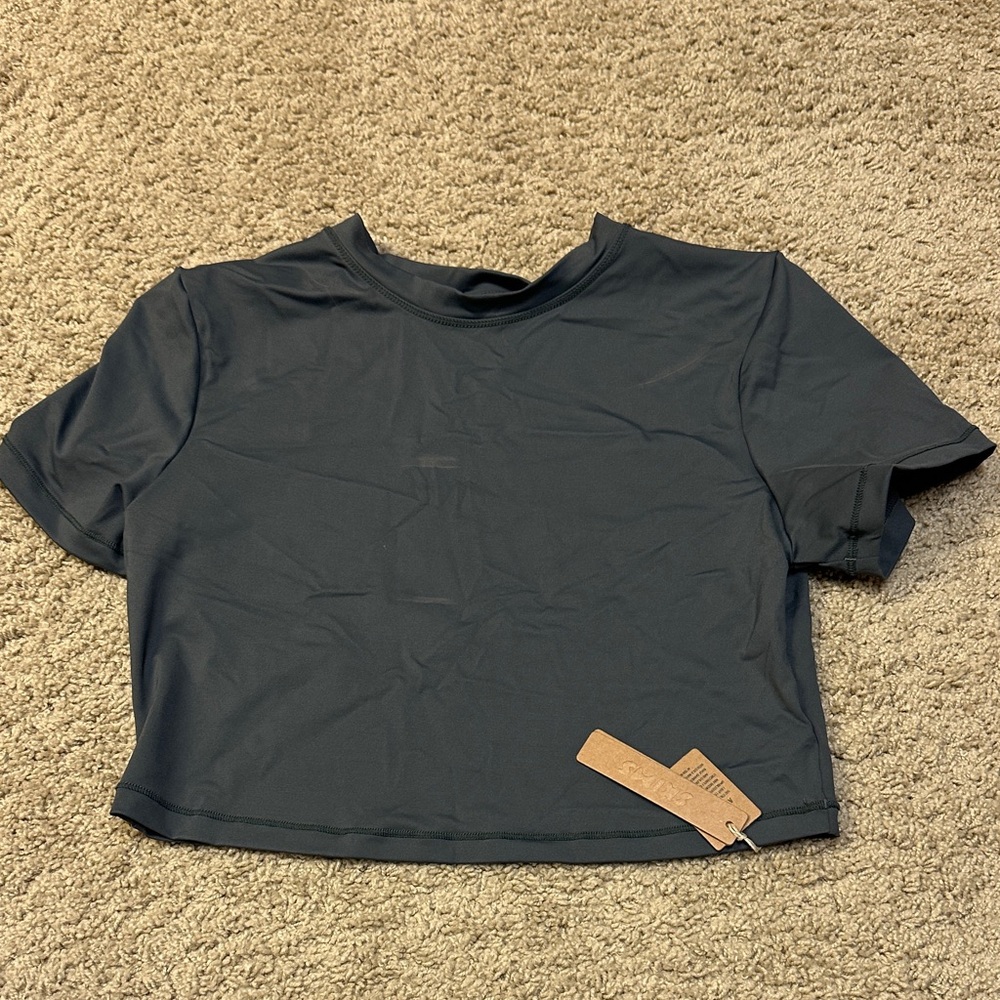 Skims Swim T-shirt, gun metal Grey